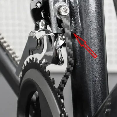 Bicycle Chain Guide Carbon Fiber Chain Stabilizer Drop Keeper Ror Road Bike Chain Catcher Stopper Cycling Accessory Parts