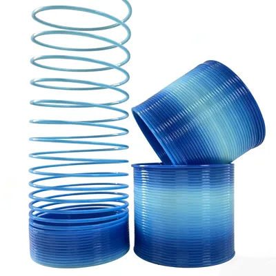 1/2/3 pcs Sky Blue Gradient Magic Classic Slinky, Kids Educational Toy, Cool Stress Relief Fidget Toy for Adults