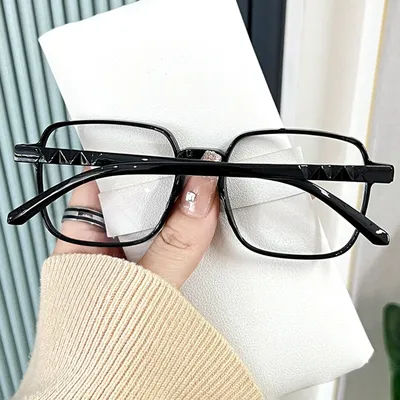 Nouveau noir ordinateur lunettes cadre femmes hommes Anti lumière bleue Rectangle lunettes blocage optique Spectacle carré lunettes
