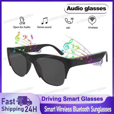 Nouveau Smart Bluetooth V5.3 lunettes de soleil lunettes appel Sports de plein air casque HIFI noir technologie Anti-touch UV pour hommes et femmes