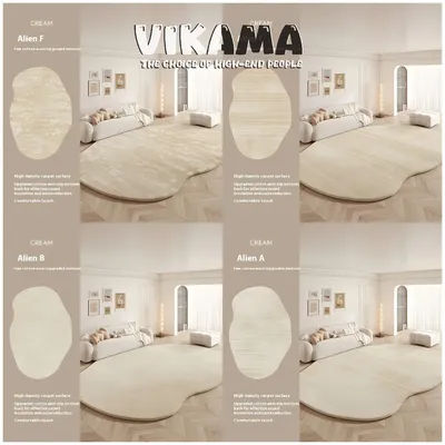 VIKAMA Upgraded Material New Shaped Warm Living Room Bedroom Kitchen Bathroom Non-slip Washable Carpet Mat Rug Home Decor
