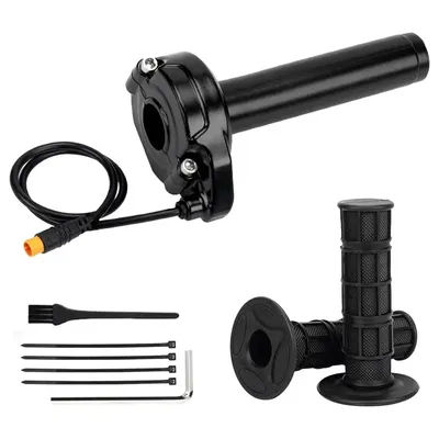 Ebike Full Twist Throttle For Macfox,3 Pin Surron Style Throttle Grip Kit For Happyrun Freego Heybike Electric Dirt Bike