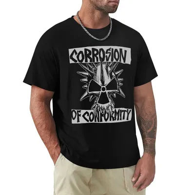 T-shirt haut de gamme Corrosion Of Conformity avec imprimé à motifs abstraits