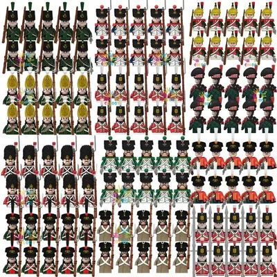 Kids Toys 22Pcs/10Pcs Napoleonic Wars Military Soldier Building Blocks Imperial Navy Figures Toys For Kids Birthday Gifts