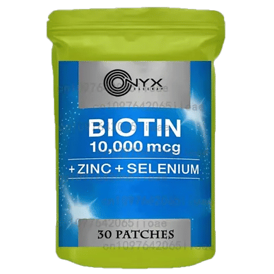 Biotin Transdermal Patches Keratin Marine CollagenStrength Hair Skin for Women & Men 30 Patches