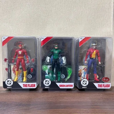 McFarlane Toys Green Lantern Hal Jordan The Flash Jay Garrick Barry Allen 7in Figure Action Figures Model Doll No comics!