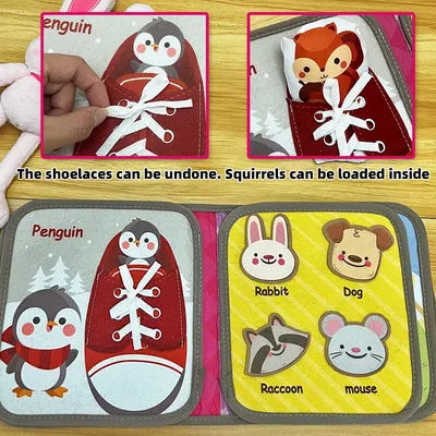 Baby can't tear apart cloth book early education soft book baby felt cloth learning cognition animal children's toys