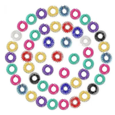 10/20/30/50pcs Mini Spring Decompression Finger Massage Ring Finger Massager Decompression Ring Massage Ring Decompression Toy