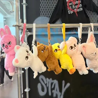 *SKZOO Kpop Plush Toys,Wolf Bear Foxes Duck Cartoon Cute Plush Animal Backpack Dolls, Large Messenger Bag, Throw Pillow, Gift