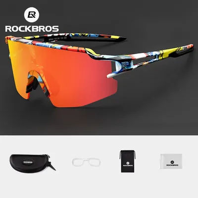 ROCKBROS Bicycle Sunglasses Photochromic Polarized UV400 Sunscreen Fishing Camping Hiking Riding Men Women Eyeglasses Eyewear