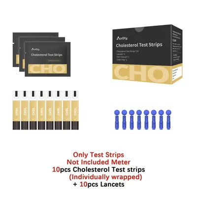 GUC-B01 Cholesterol Test And Uric acid strips And Glucose strip No Meter