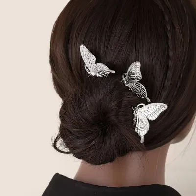 Fashion Metal Butterfly Hair Combs For Women Gold Color Insect Bride Headdress Hair Accessories Hairpins Hair Styling Tools