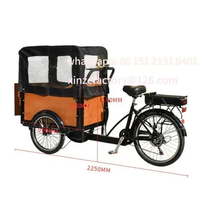 Customizable Side Door Pet Bike Retro Freight Reverse Donkey Pedal Tricycle Can be equipped with electric power