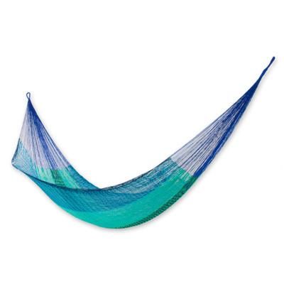 'Cool Maya' (double) - Hand Crafted Cotton Blend Mayan Hammock