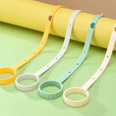 New Arrival Baby Feeding Bottle Chain Food Grade Silicone Anti-Lost Strap Holder