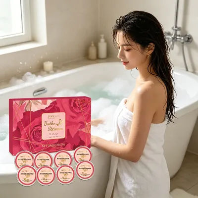 Aromatic Bath Tablets (Rose) Plant-based gentle skin-friendly bath tablets, easily dissolvable fragrant bath