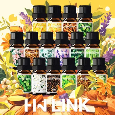 16type 10ML natural plant Essential Oils Body Oil Diffuser Oil For Massage,Face,Cleaning & Candle Making Holiday Gifts Skin Care