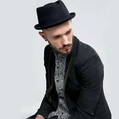 Petit chapeau haut-de-forme rétro pour hommes, chapeau de jazz à petit bord, à la mode et polyvalent