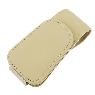 Confezione da 4 portaocchiali da sole per auto, da fissare all'aletta parasole, con clip magnetica in pelle, supporto universale per occhiali da aletta parasole. Organizzatore di biglietti e tessere
