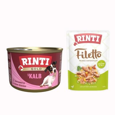 12 x 185 g RINTI Gold + 100 g Filetto Buste in Gelatina gratis! - Bocconcini di Vitello