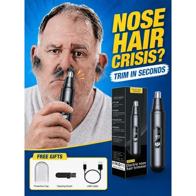 Tondeuse à poils de nez électrique rechargeable 2.0 nouvelle génération, rasoir pour hommes, coupe-poils de nez pour femmes, tondeuse pour oreilles
