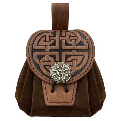 Retrò Vintage Medievale Rinascimento Marsupio Vichingo Cavaliere Celtico Ranger Guerriera Costume Celtico Vichingo Fantasia Halloween Carnevale Mascherata Fiera Rinascimentale LARP Adulti Altri