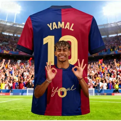 Yamal de haute qualité 2026 T-shirt imprimé en 3D pour fans de football, édition 10, haut d'entraînement d'été pour hommes et femmes, vêtements de sport décontractés