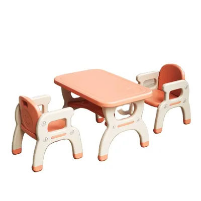 Custom Indoor Kids Furniture Chair Desk Sets Plastic Study Chair & Desk Set
