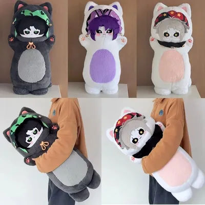 80CM Anime The Harlequin Circus Plush Pillow Cute The Pierrothe Plush Extra-large Sleeping Pillow Decorate The Room Plush Toy