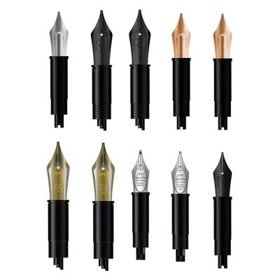 Pointe de rechange pour stylo plume HongDian F/EF/B – Écriture lisse de haute précision, convient à la plupart des stylos pour le bureau, l'école, la calligraphie et le bricolage