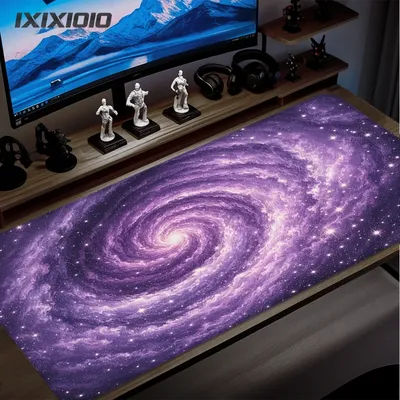 Tapis de souris Purple Starry Sky Gamer, impression à la demande, tapis de souris HD pour la maison, nouveau tapis de souris XXL, tapis de clavier, tapis de souris de bureau antidérapant