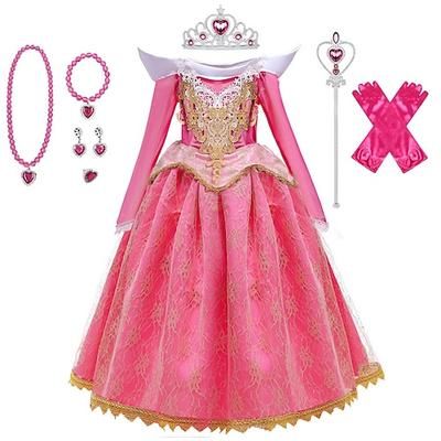 Regina delle nevi Fiaba Principessa Vestito Abito da damigella Abito da ragazza Natale Sottoveste a-linea for Ragazze Bambini Natale Settimana del libro Matrimonio Ospite di nozze