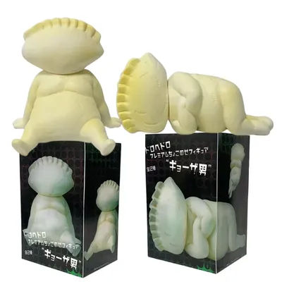 In Stock Dorohedoro Action Figure Dumpling Boy Kaiman Shin Kikurage Dumpling Desktop Ornament Model Phone Holder Toys Gifts