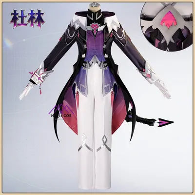 Game Genshin Impact Dulin Role Playing Costume Anime Outfit Full Set + Frill Details High Quality Cosplay Costume (Female)