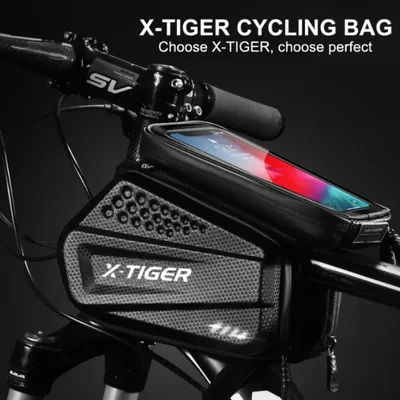 X-TIGER Bicycle Bag Saddlebags for Bicycle Bike Waterproof Phone Case Holder 7 Inches Touchscreen Bag Bicycle Accessories
