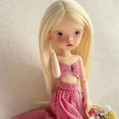 New SD BJD doll 1/6 doudou blue Tsutsu cut girl delicate make up high quality movable joint doll new toy