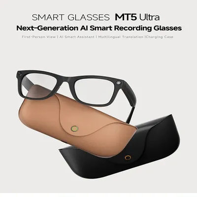 AI Smart Glasses 8MP Video Camera IP65 Waterproof Bluetooth Call AI Translation Noise Cancelling Photo Video Recording sunglass