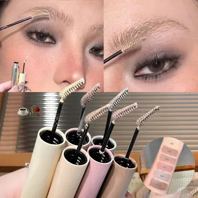 6-Color Light Color Eyebrow Dyeing Cream Three Dimensional Waterproof Quick-Drying Pink Brown Tint Eyebrow Mascara Eyes Makeup