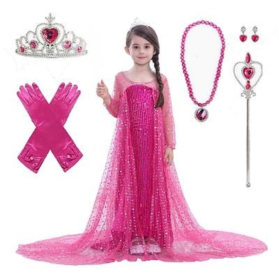 Principessa Fiaba Vestito Abito da damigella Vestiti Abito da vacanza for Ragazze Bambini Natale Mascherata Settimana del libro Matrimonio Ospite di nozze Sinfonia di storie