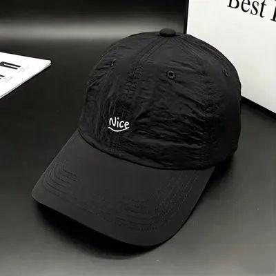 Nouvelles casquettes de baseball unisexes à séchage rapide, simples, respirantes, pare-soleil, pour le sport et l'extérieur, polyvalentes, couleur bonbon, tendance