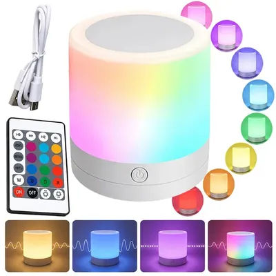 Eye Protection Bedside Night Light Low Blue Light USB Rechargeable Timer 1 2 4 6 Hours for Breastfeeding Baby Room Nordic Decor
