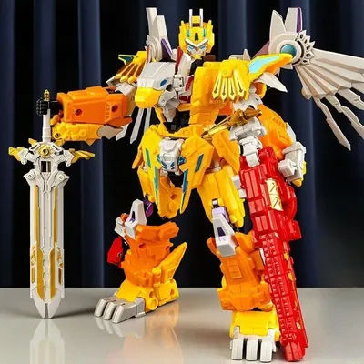Glory Alliance 6 Transform Combined Robot Action Figures Mech Toy 2IN1 Shapeshifting League 7''/18CM Toy for Boy Kids Gifts