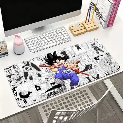 D-DRAGON B-BALL Tapis de souris cool pour le bureau, les jeux et les claviers, antidérapant, grand format, imperméable
