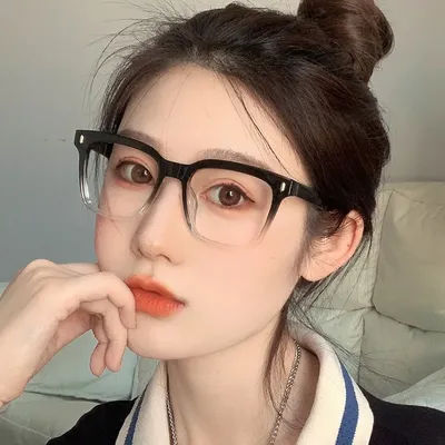 Monture carrée simple en plastique pour hommes et femmes, tendance mode, lunettes anti-lumière bleue pour la lecture et l'apprentissage