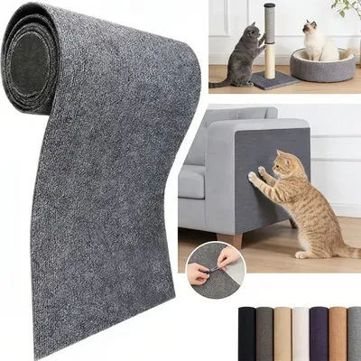 Self Adhesive Anti Cat Scratch Sofa Protector Mat Trimmable Furniture Couch Wall Corner Guard Prevent Cat Scratching Carpet Pad