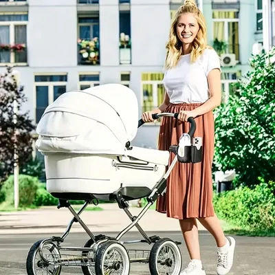 2-in-1 Universal Stroller Water Cup Holder With Phone Holder, Universal Bottle Holder For Wheelchair stroller Accessories