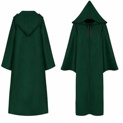 Retrò Vintage Medievale Rinascimento Mantello Strega Costumi da mago Ranger Costume Unisex Fantasia Halloween Carnevale Fiera Rinascimentale LARP Bambini Mantello