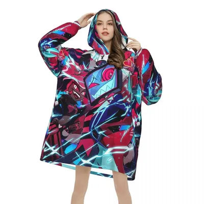 Hazbines Hotels Vox Saison 2 Couverture à capuche pour femme et homme surdimensionné avec poche