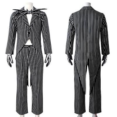 Jack Skellington Abiti Costume di fantasia Costumi di Gruppo per Coppie di Halloween L'incubo prima di Natale Cosplay Adulti Per uomo Per donna Halloween Carnevale Mascherata Costumi di Halloween
