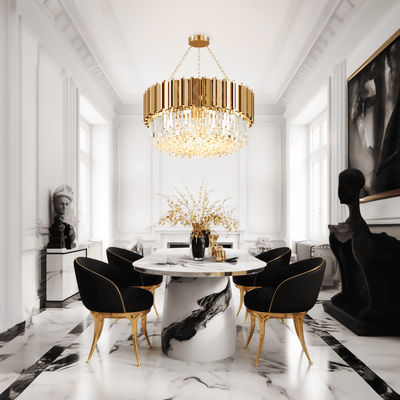Athena | Luxury Crystal Chandelier | Large / Warm White (3000k) | Living Room Lighting | Indoor Lighting | MOD LIGHTING
